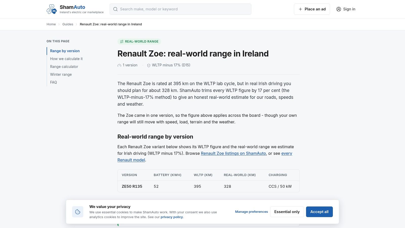 Renault Zoe, Real-World Range